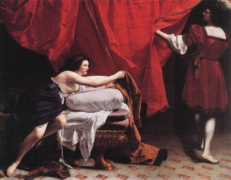 GENTILESCHI, Orazio Joseph and Potiphar's Wife France oil painting art